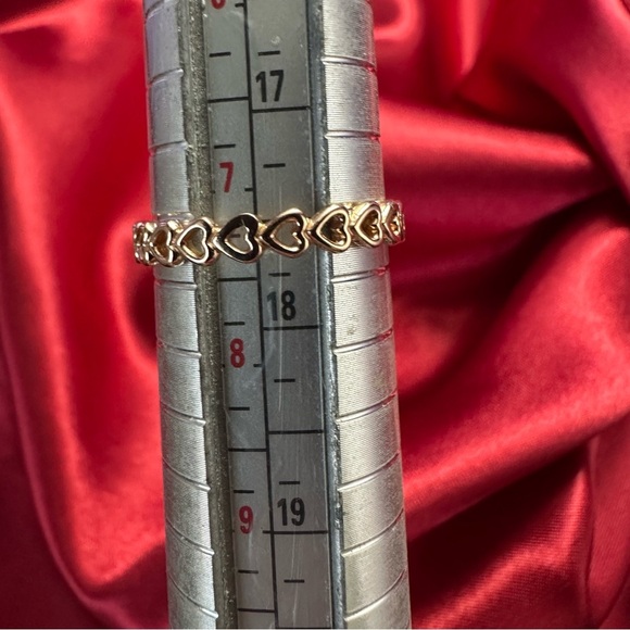 Pandora 14K Rose Gold Plated Heart Band Ring โ Size 55/7.5 โ NIB - Picture 8 of 8